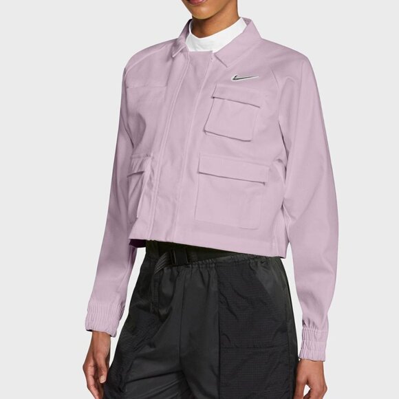 Nike Jackets & Blazers - Nike Swoosh Jacket Womens Size 2XL Purple Sportswear Pockets $110